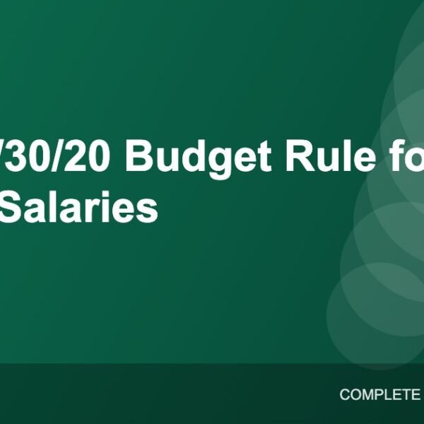 50/30/20 Budget Rule Explained: How to Use It on an Indian Salary