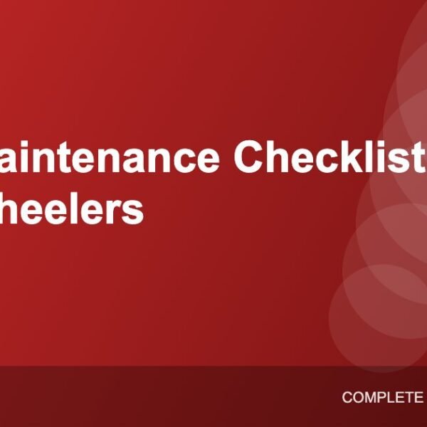 Bike Maintenance Checklist: Keep Your Two-Wheeler Running Smoothly