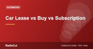 Car Lease vs Buy vs Subscription: Which Option Makes Sense?