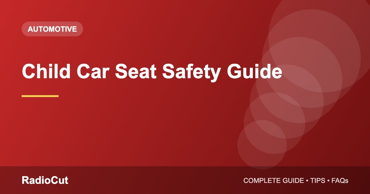 Child Car Seat Safety: Choosing and Installing the…