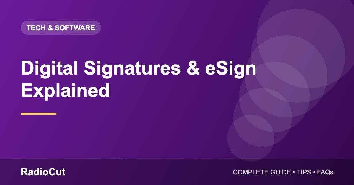 Digital Signatures and eSign Explained: How to Sign&hellip;