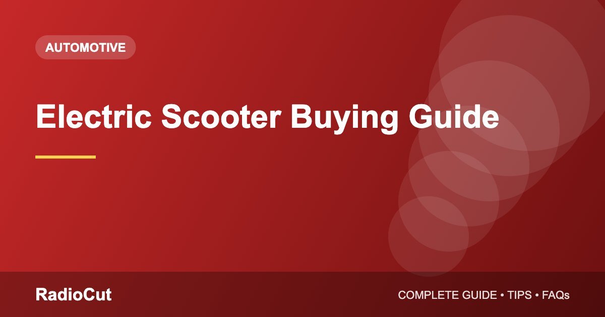 Electric Scooter Buying Guide: Range, Battery, Charging and…