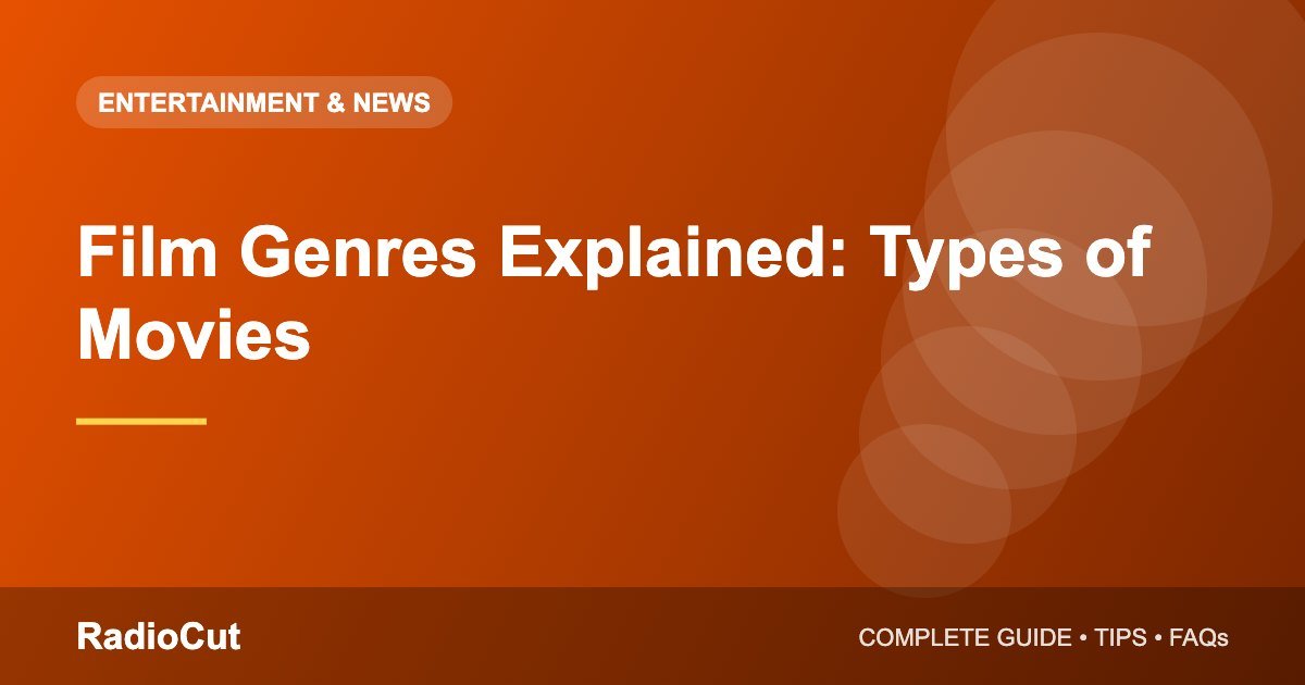 Film Genres Explained: A Beginner’s Guide to Types of Movies
