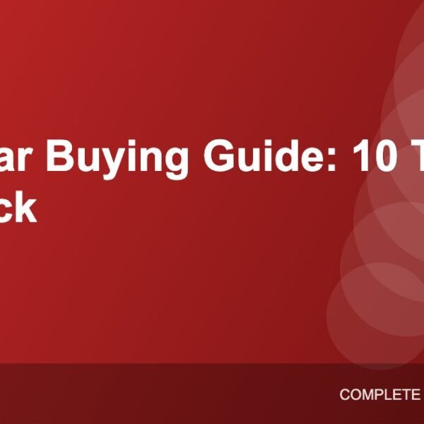 First Car Buying Guide: 10 Things to Check Before You Buy