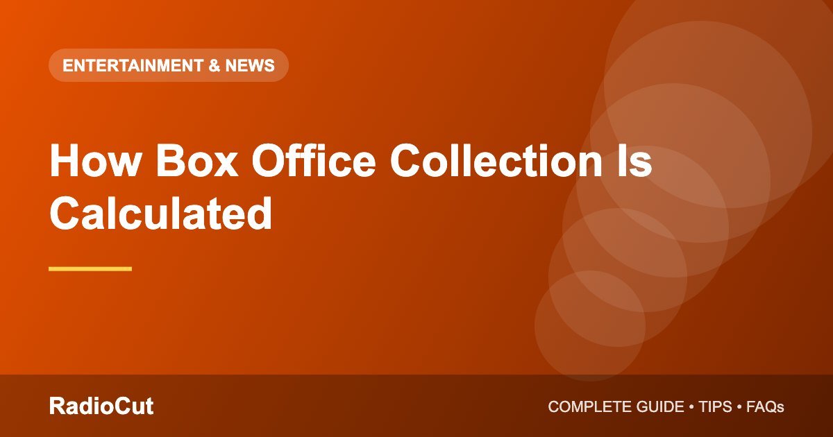 How Box Office Collection Is Calculated: Gross, Net and Share Explained