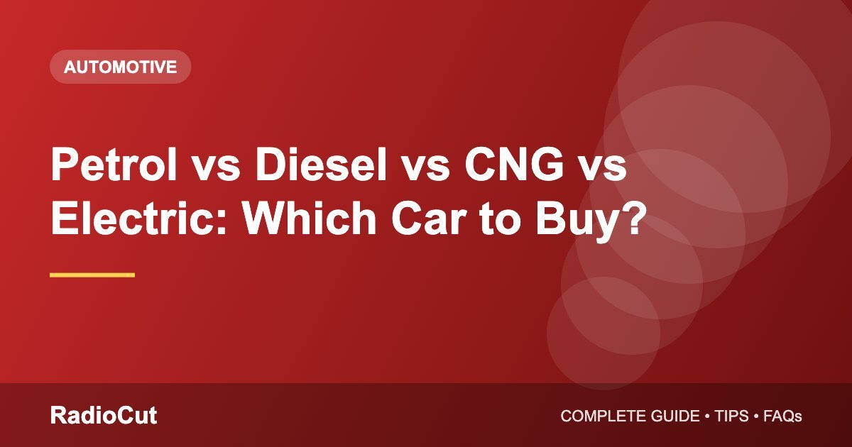 Petrol vs Diesel vs CNG vs Electric Car:&hellip;