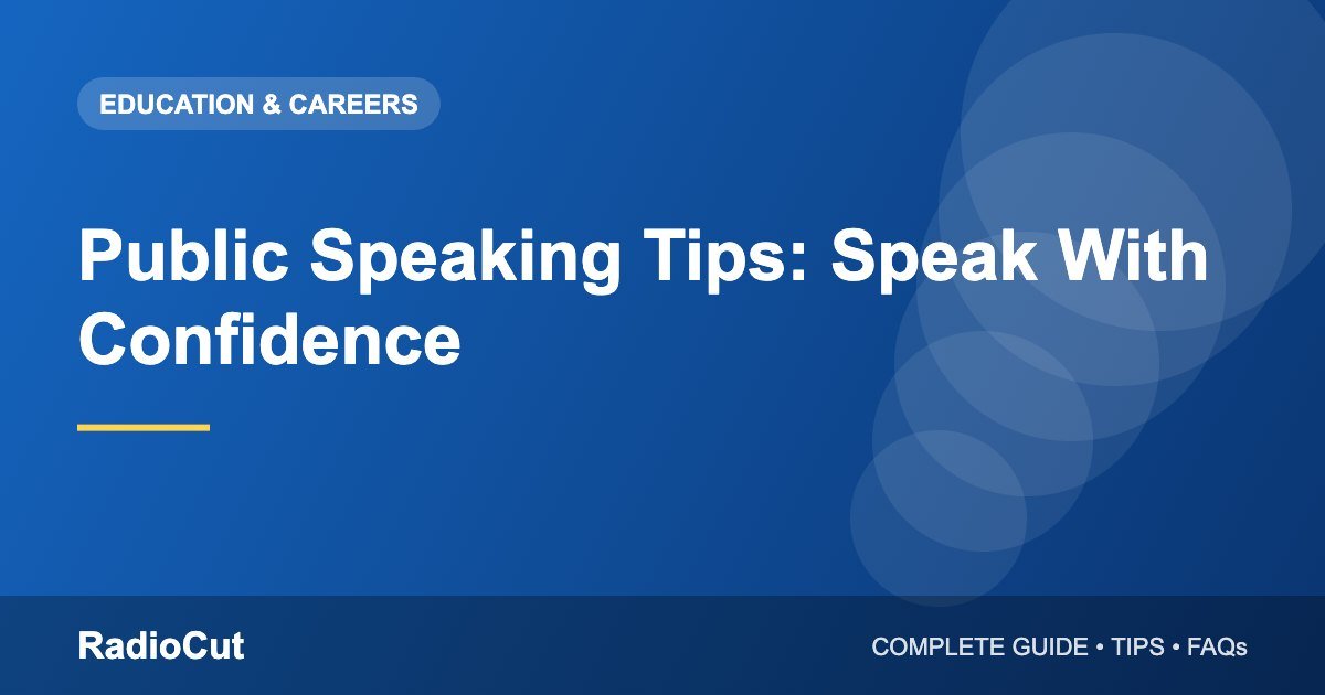Public Speaking Tips: How to Speak Confidently in…