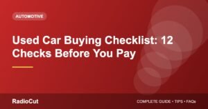Used Car Buying Checklist: 12 Checks Before You Pay